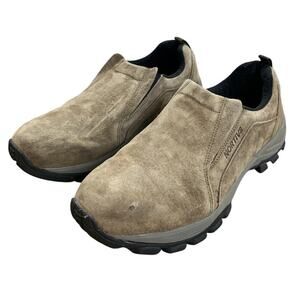 Nortiv8 Mens Size 12 Brown Faux Suede Slip On Loafer Meomory Foam Walking Shoes